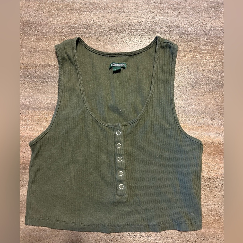 Green tank top